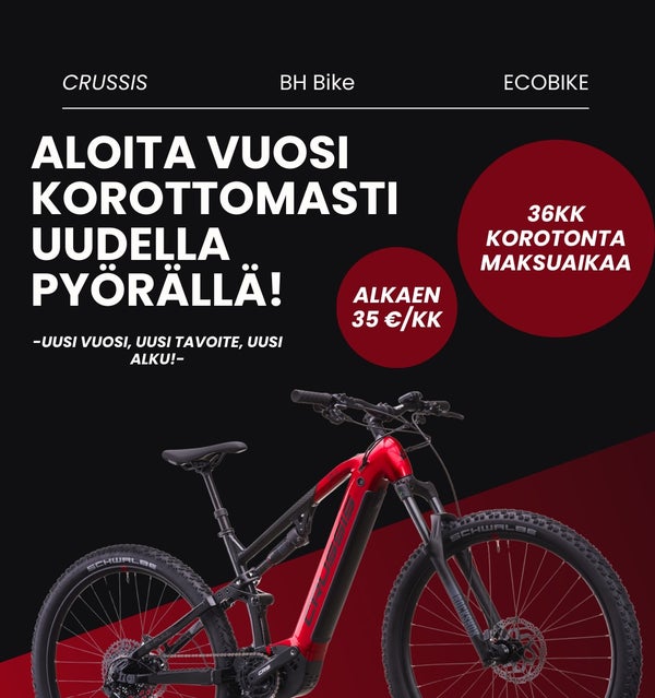 Aloita vuosi korottomasti uudella py&ouml;r&auml;ll&auml;!