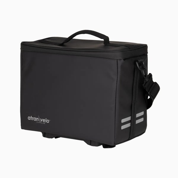 Top Bag ATRAN MAX musta laukku tavaratelineen p&auml;&auml;lle AVS. 12l