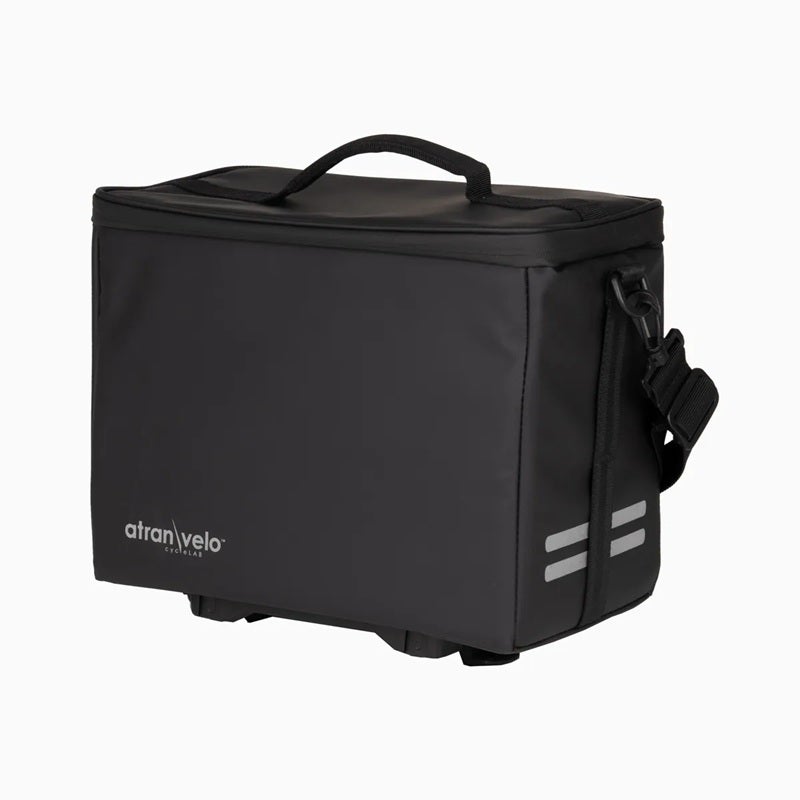 Top Bag ATRAN MAX musta laukku tavaratelineen p&auml;&auml;lle AVS. 12l